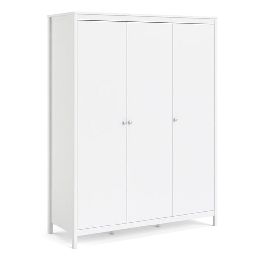 Valencia Wardrobe with 3 doors in White