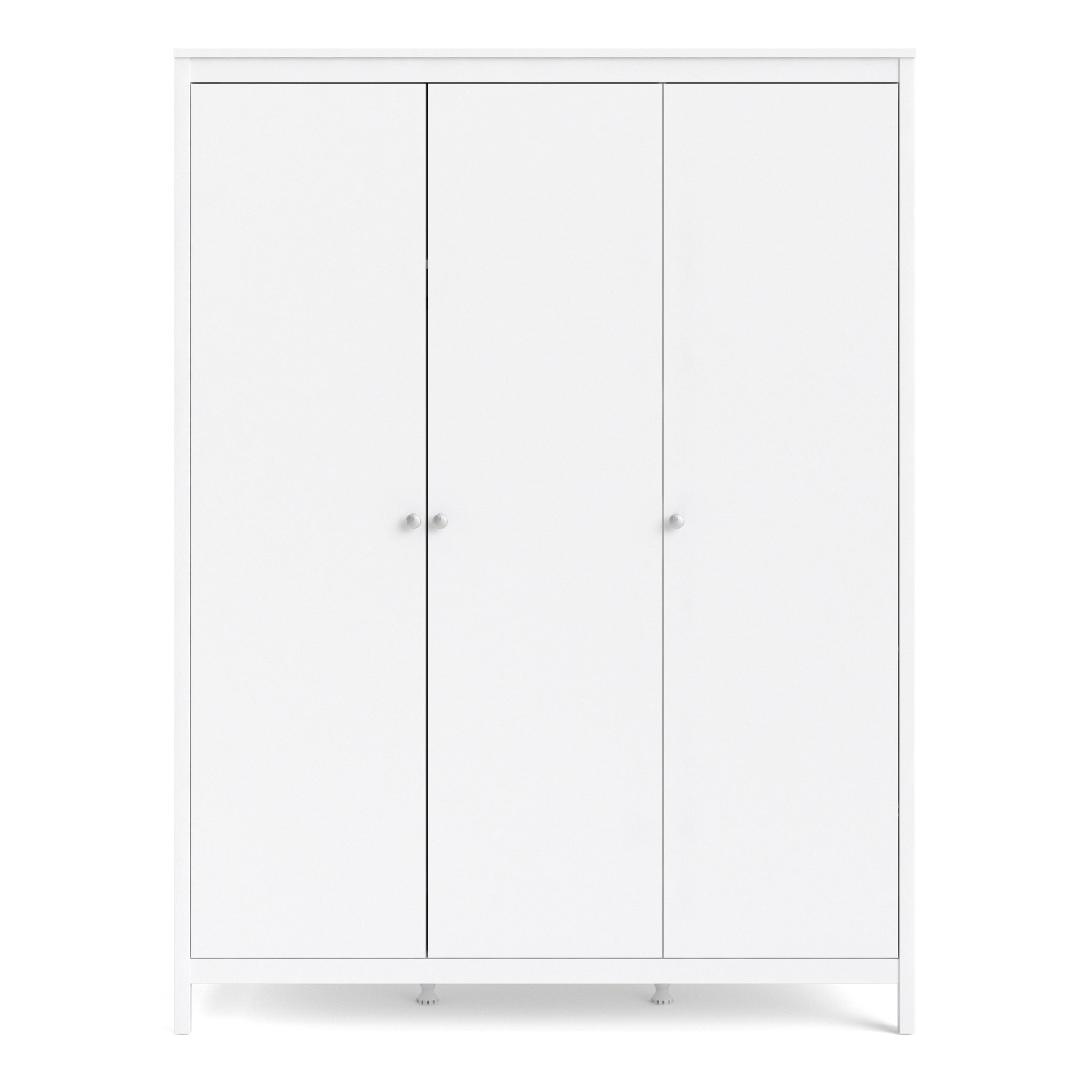 Valencia Wardrobe with 3 doors in White