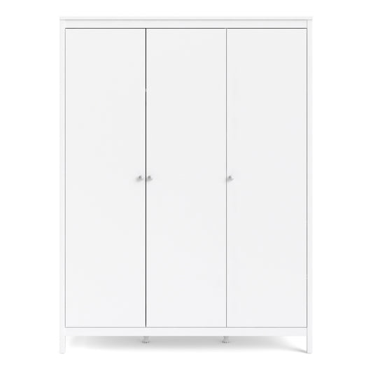 Valencia Wardrobe with 3 doors in White