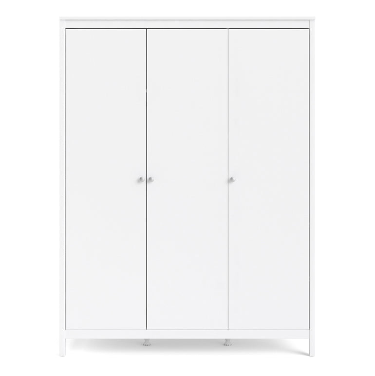 Valencia Wardrobe with 3 doors in White