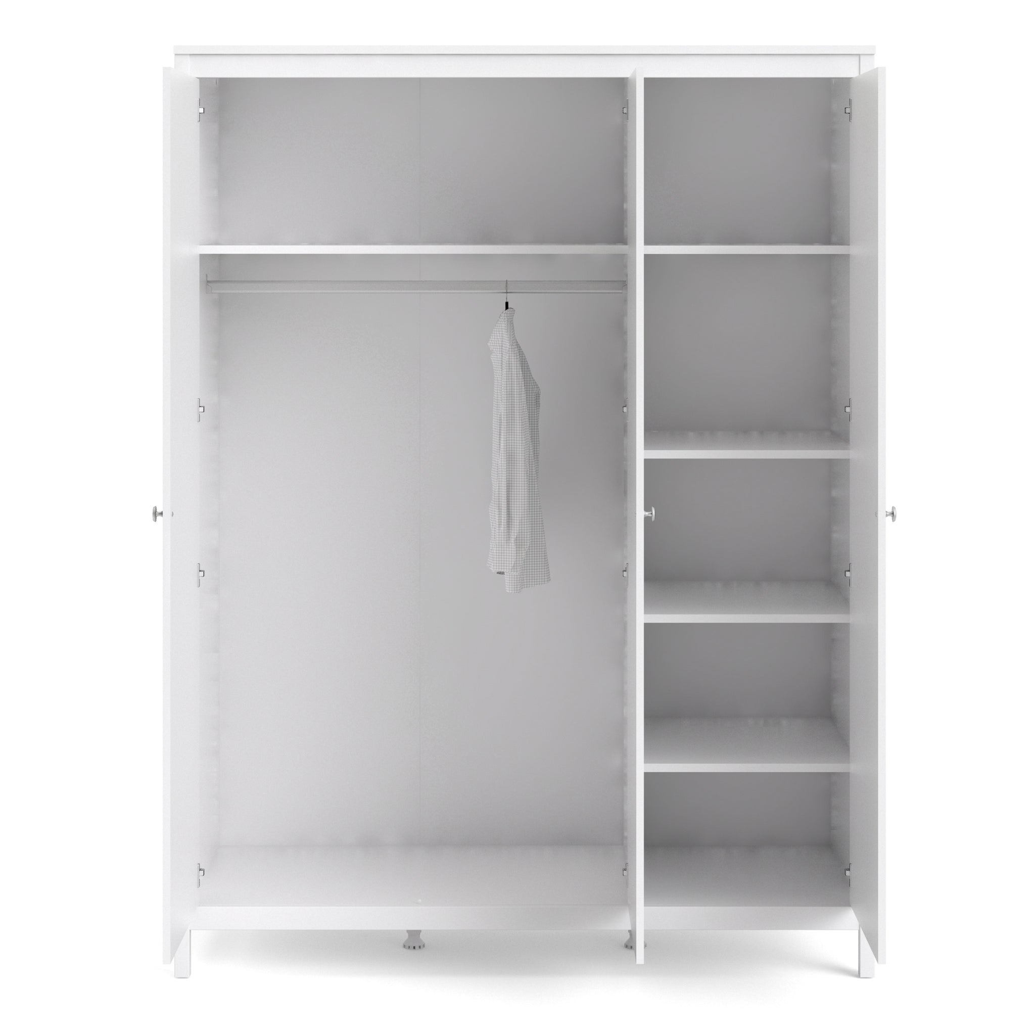 Valencia Wardrobe with 3 doors in White