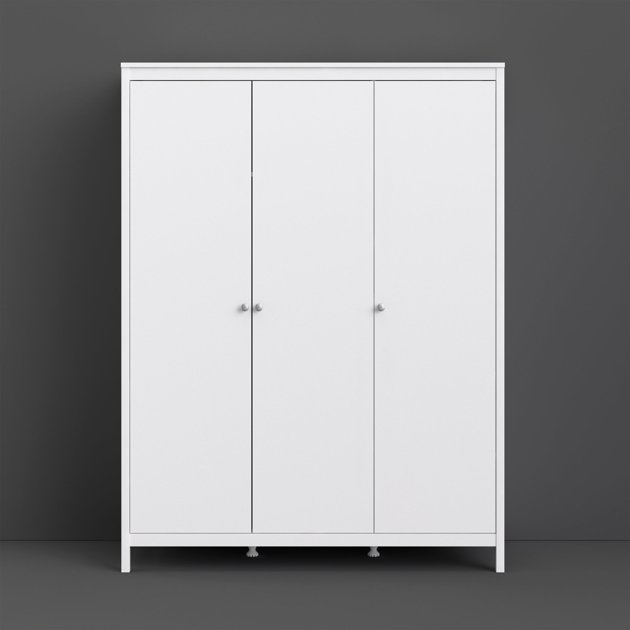 Valencia Wardrobe with 3 doors in White