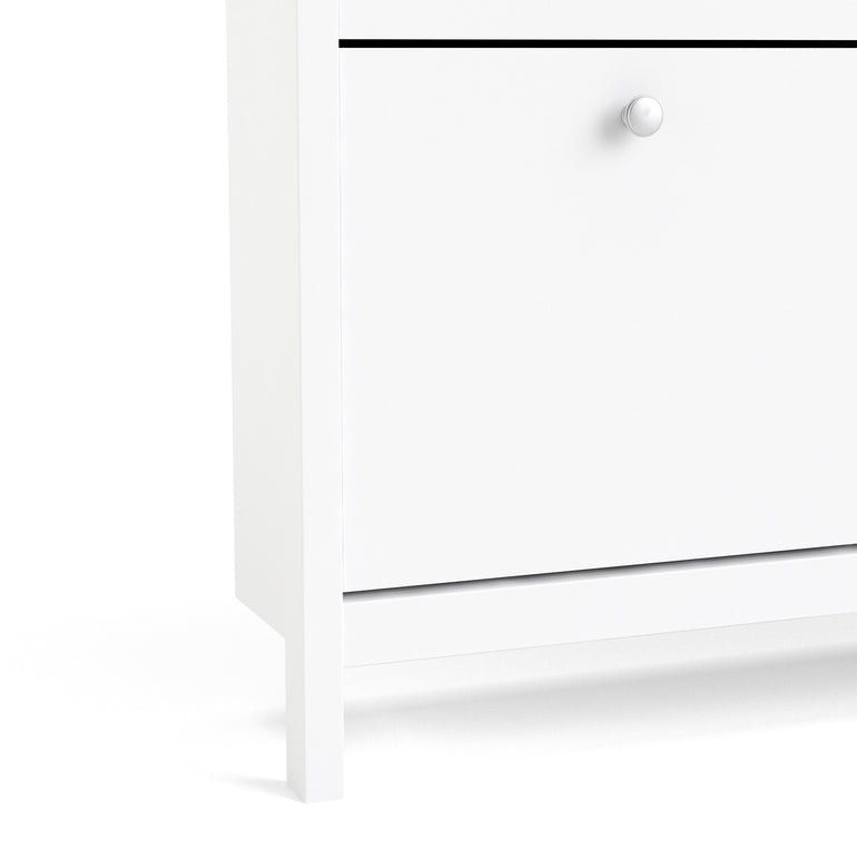 Valencia Shoe cabinet 4 Compartments in White