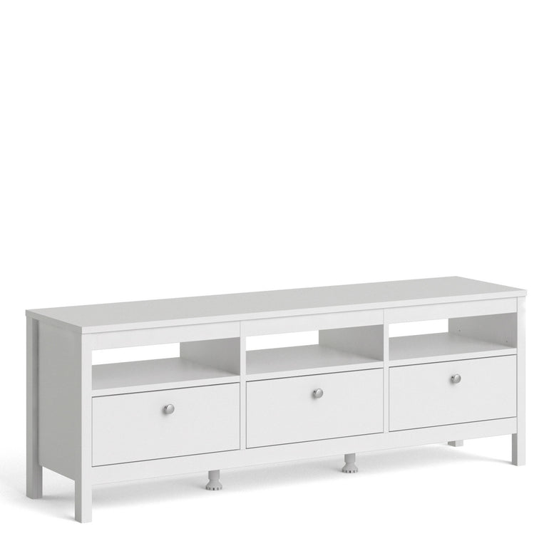 Valencia Tv-unit 3 drawers in White