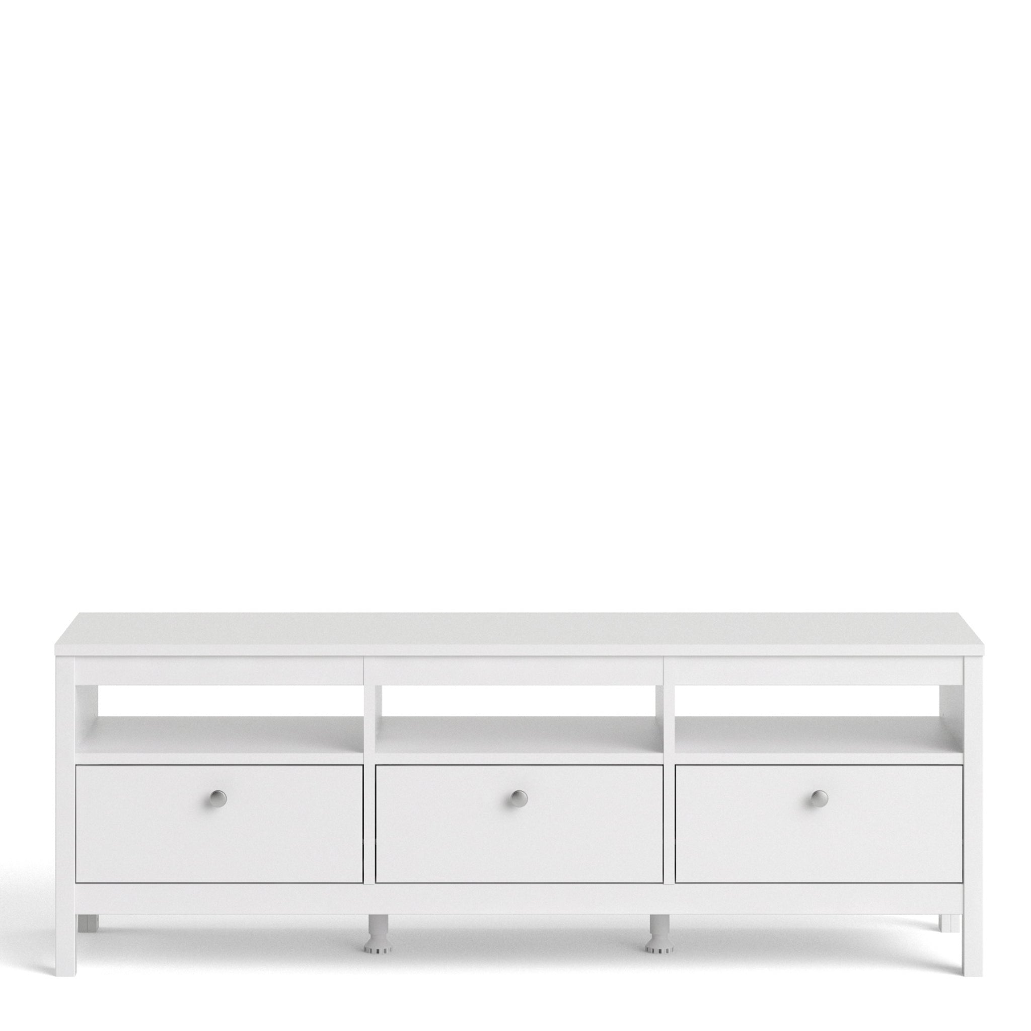 Valencia Tv-unit 3 drawers in White