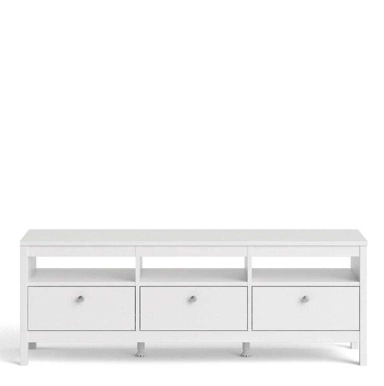 Valencia Tv-unit 3 drawers in White