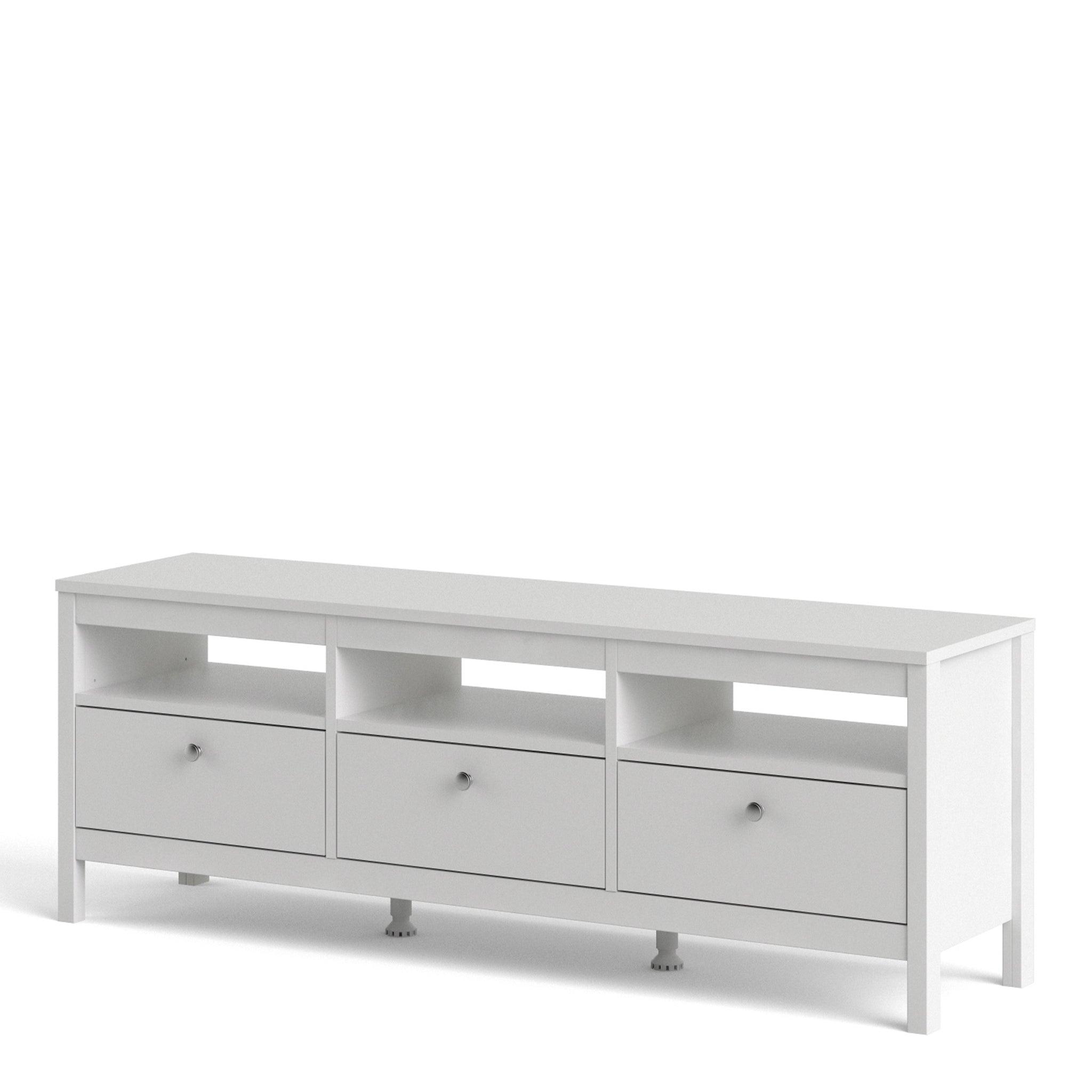 Valencia Tv-unit 3 drawers in White