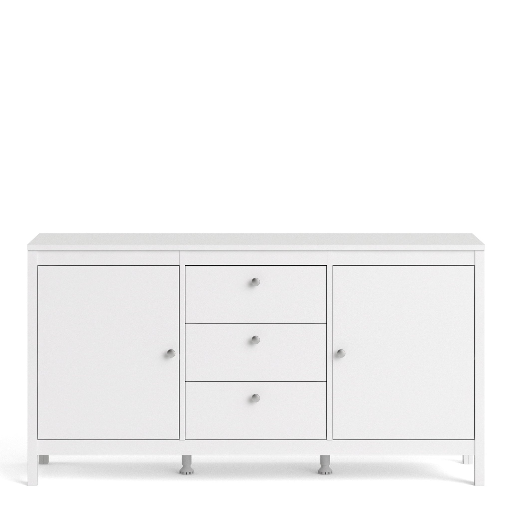 Valencia Sideboard 2 doors + 3 drawers in White