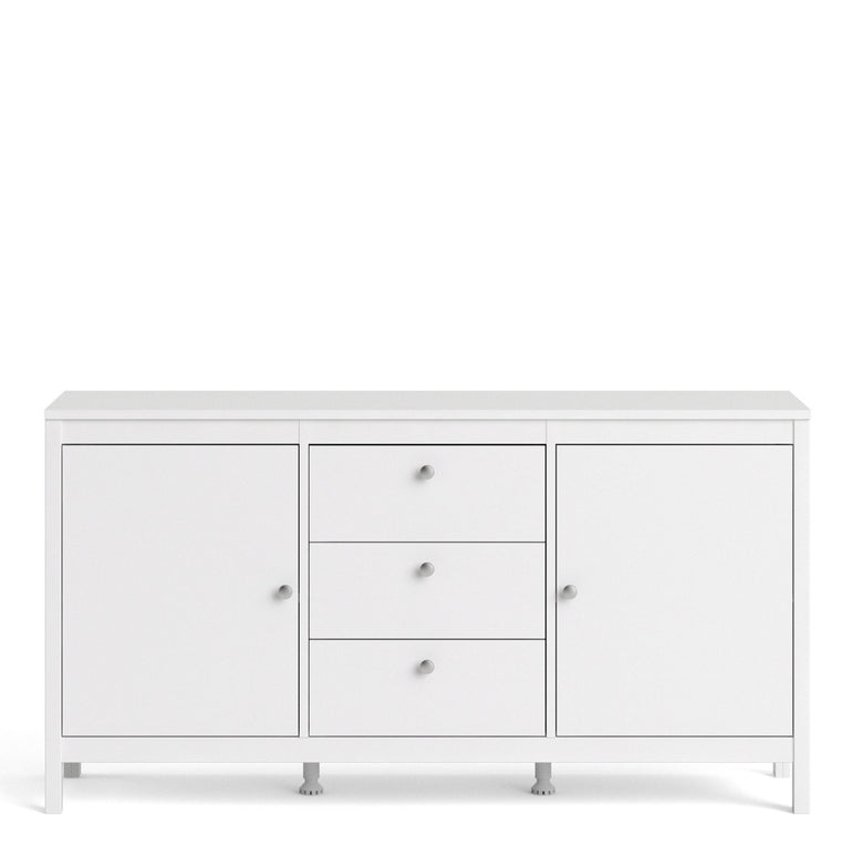 Valencia Sideboard 2 doors + 3 drawers in White