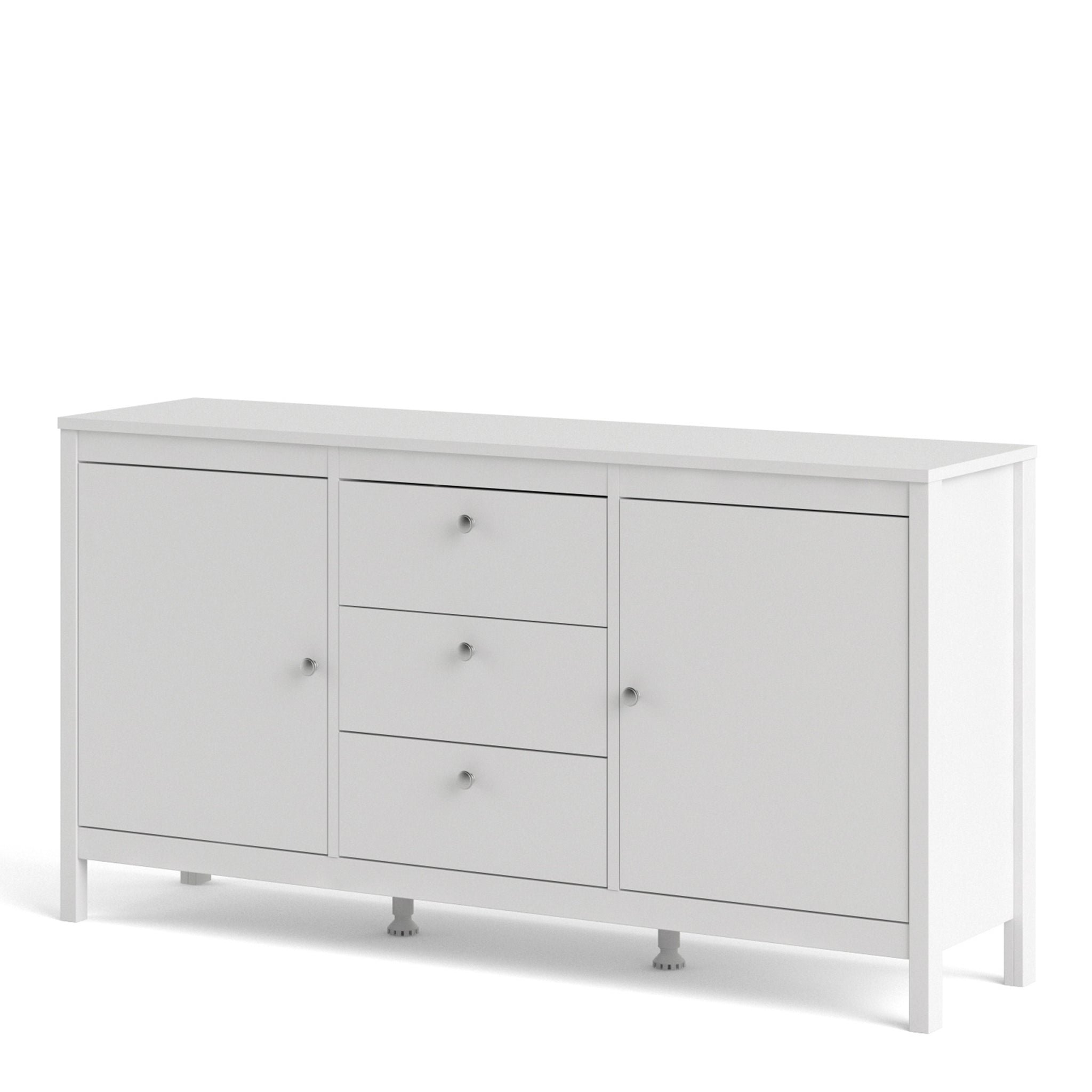 Valencia Sideboard 2 doors + 3 drawers in White