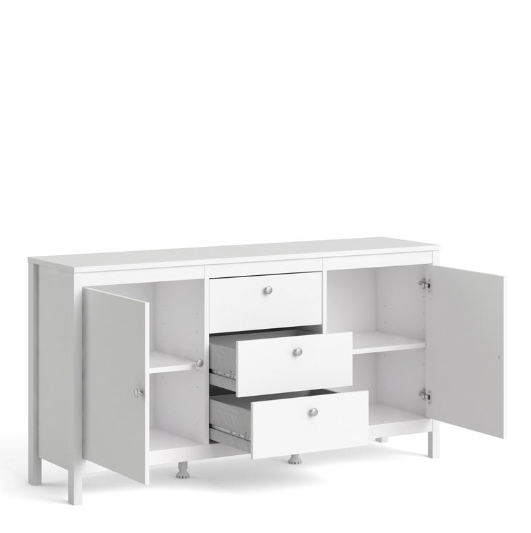 Valencia Sideboard 2 doors + 3 drawers in White