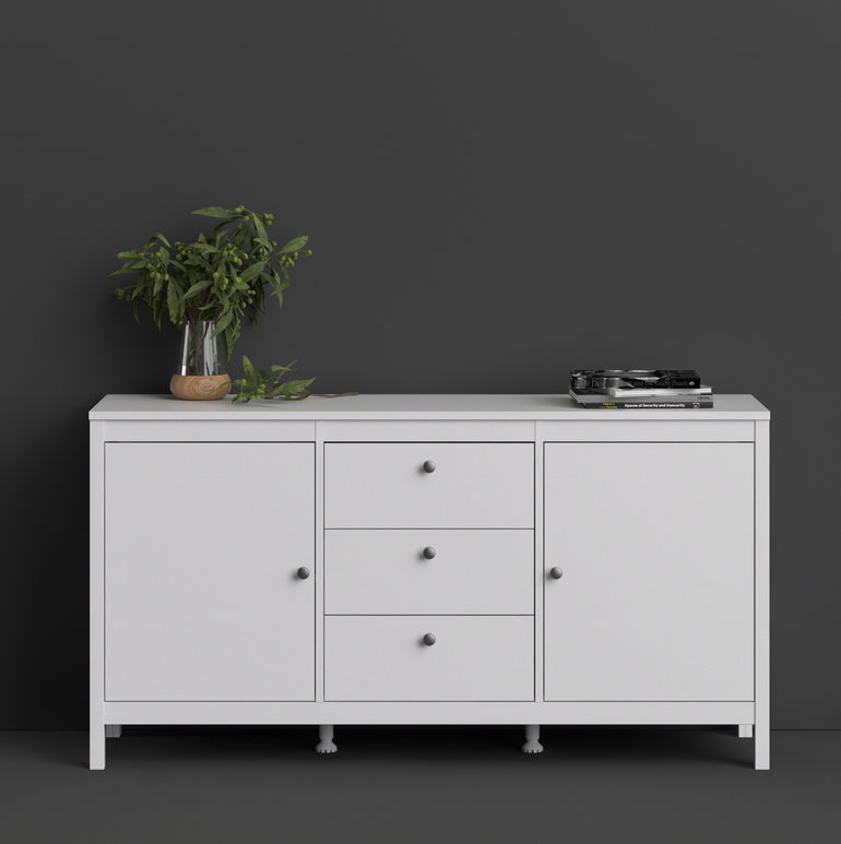 Valencia Sideboard 2 doors + 3 drawers in White