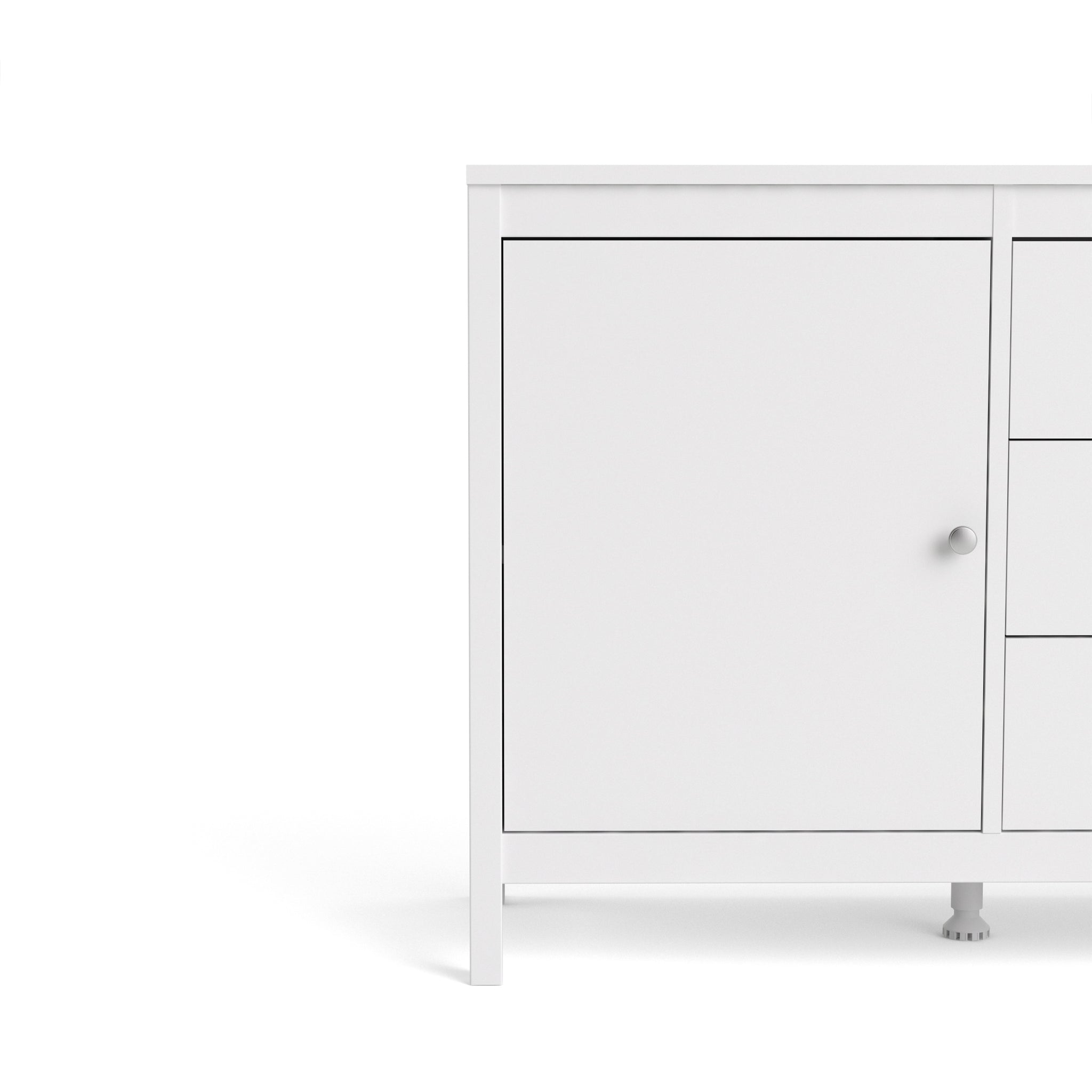 Valencia Sideboard 2 doors + 3 drawers in White