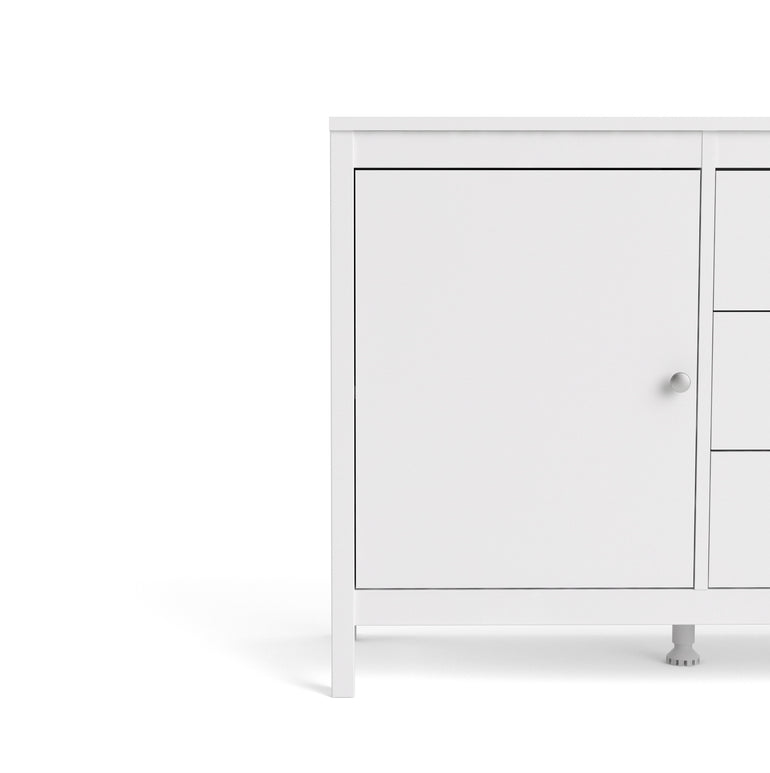 Valencia Sideboard 2 doors + 3 drawers in White