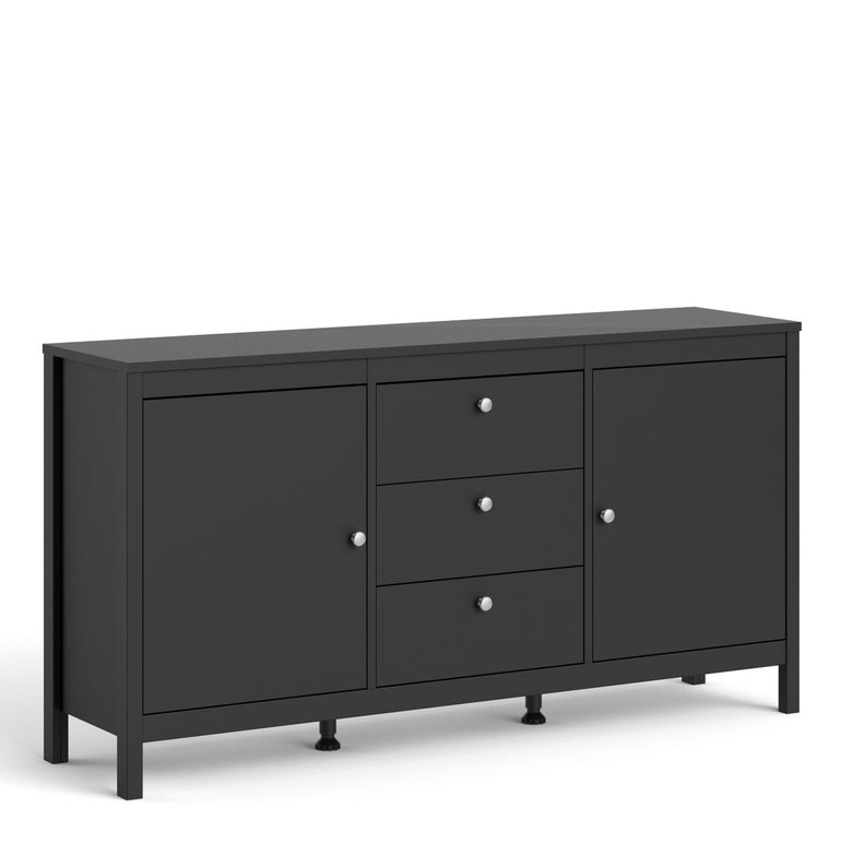 Valencia Sideboard 2 doors in Matt Black