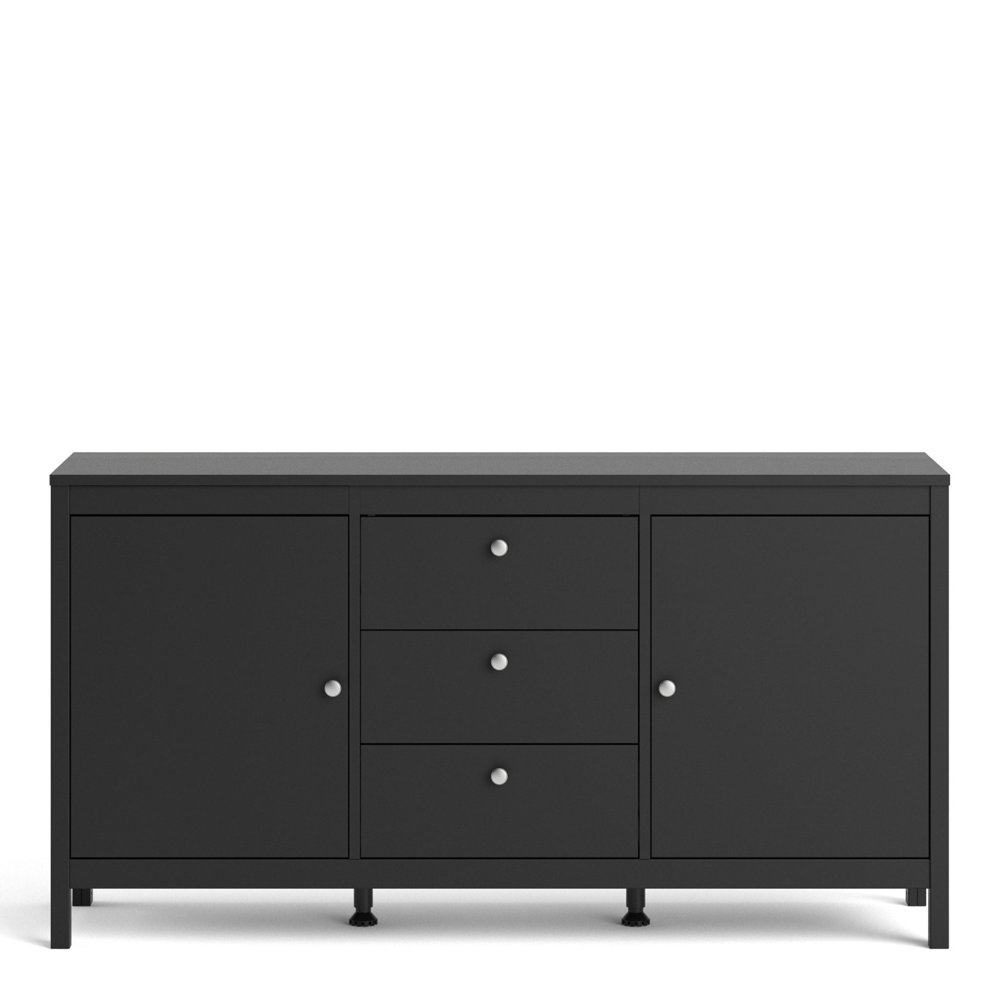 Valencia Sideboard 2 doors in Matt Black