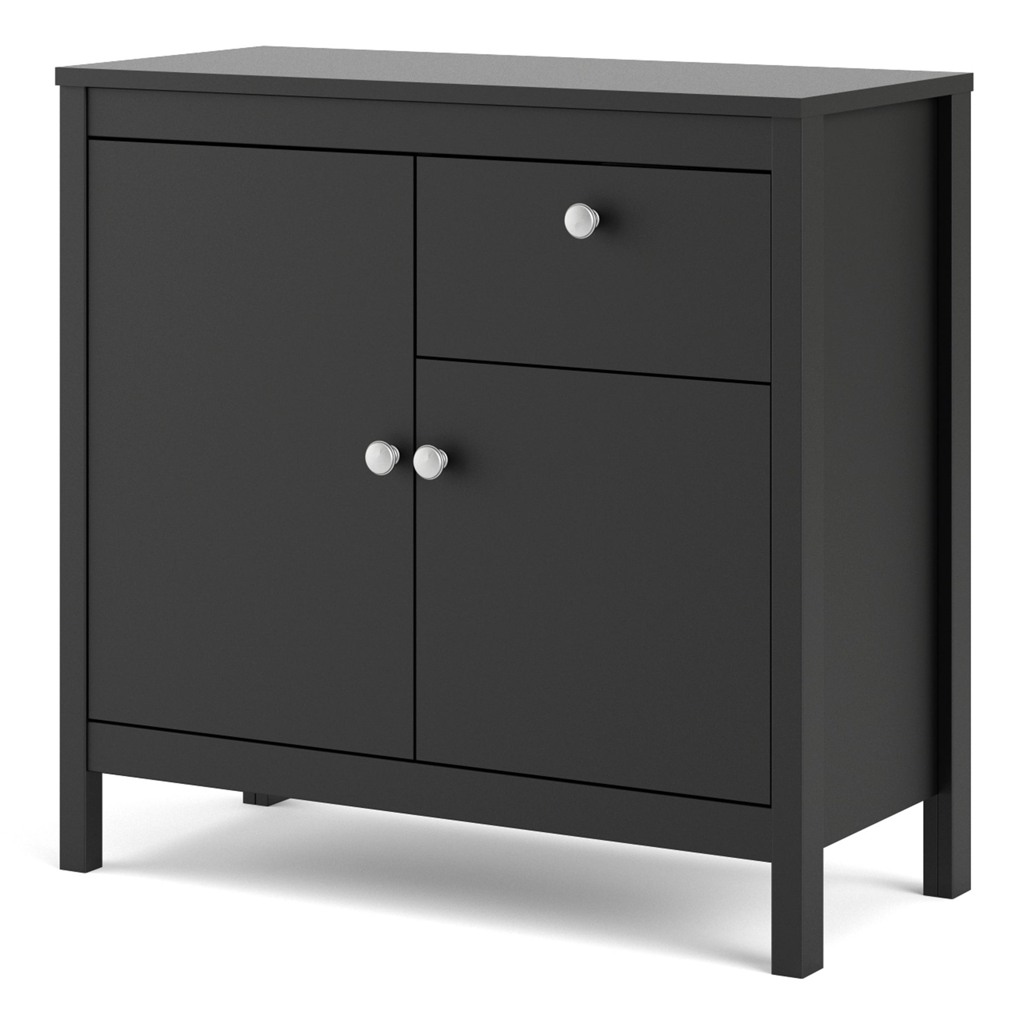 Valencia Sideboard 2 doors in Matt Black