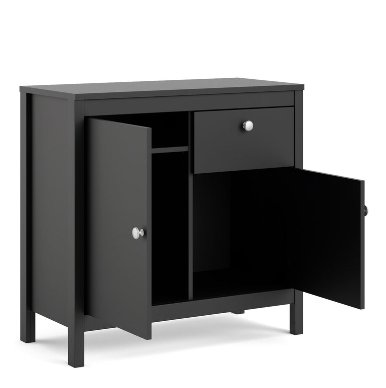 Valencia Sideboard 2 doors in Matt Black