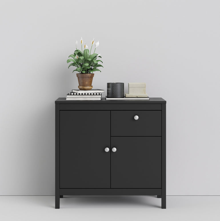 Valencia Sideboard 2 doors in Matt Black