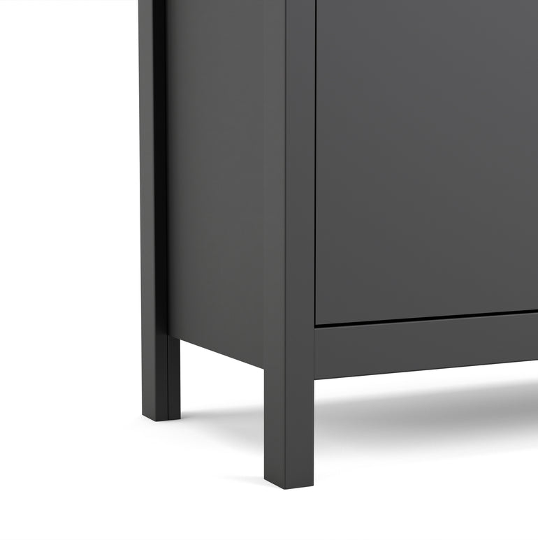 Valencia Sideboard 2 doors in Matt Black