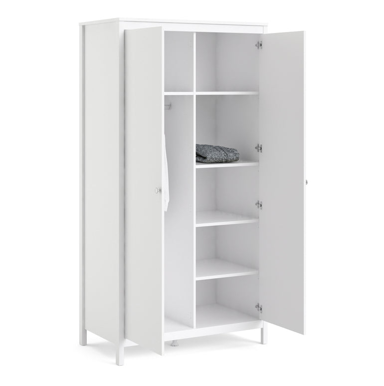 Valencia Wardrobe with 2 doors in White