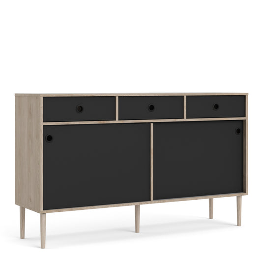 Rome Sideboard 2 Sliding Doors + 3 Drawers