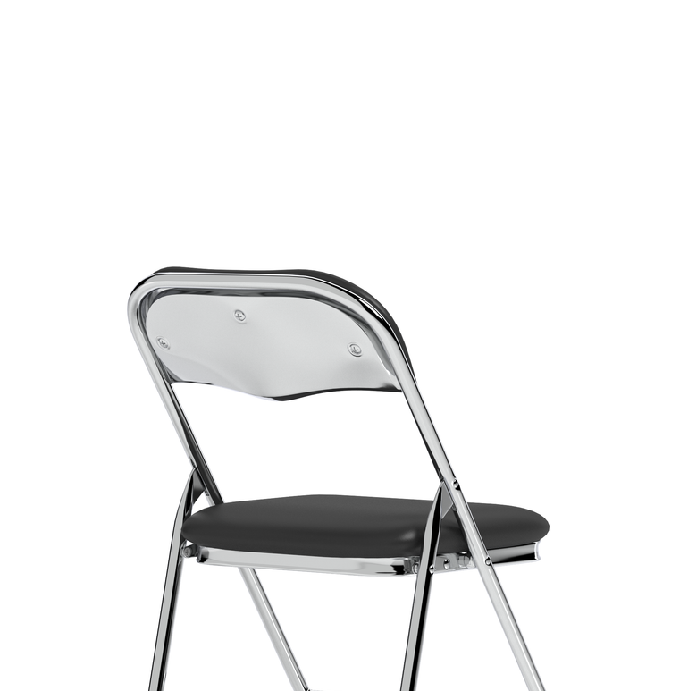 Sicily Black Polyurethane Folding Chair