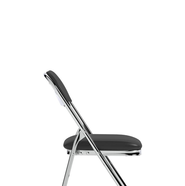 Sicily Black Polyurethane Folding Chair