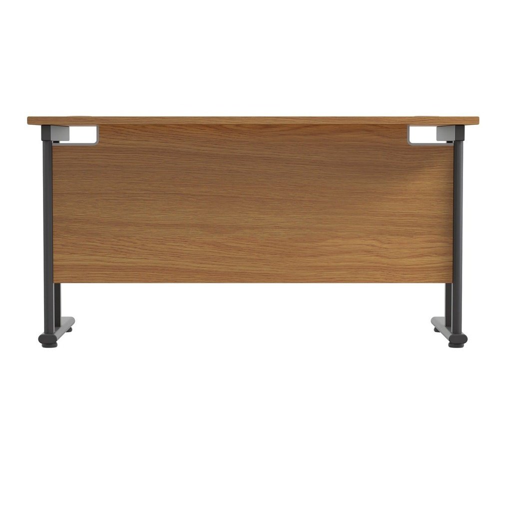 Twin Upright Straight 1200mm Slim Desk