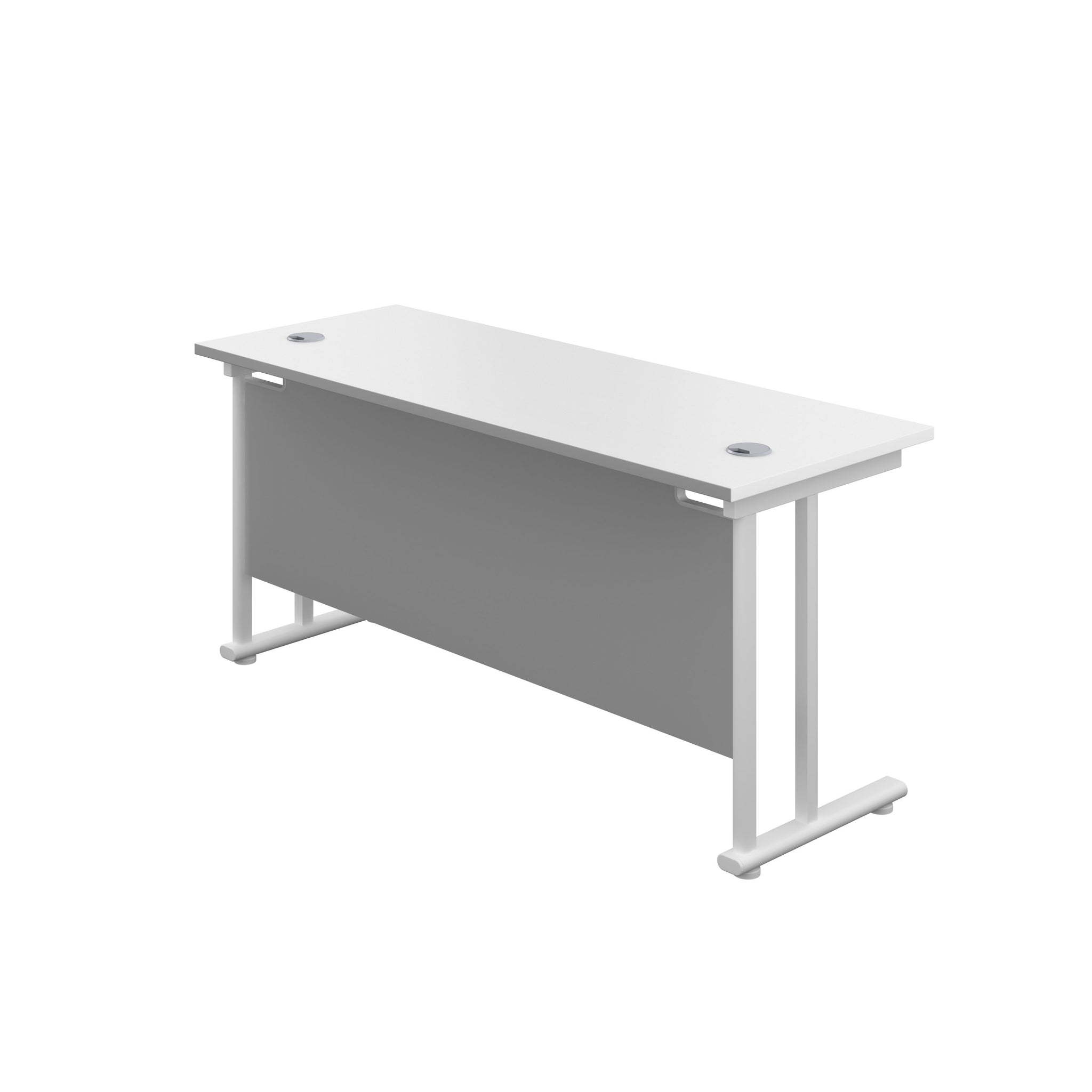 Twin Upright Straight 1600mm Desk