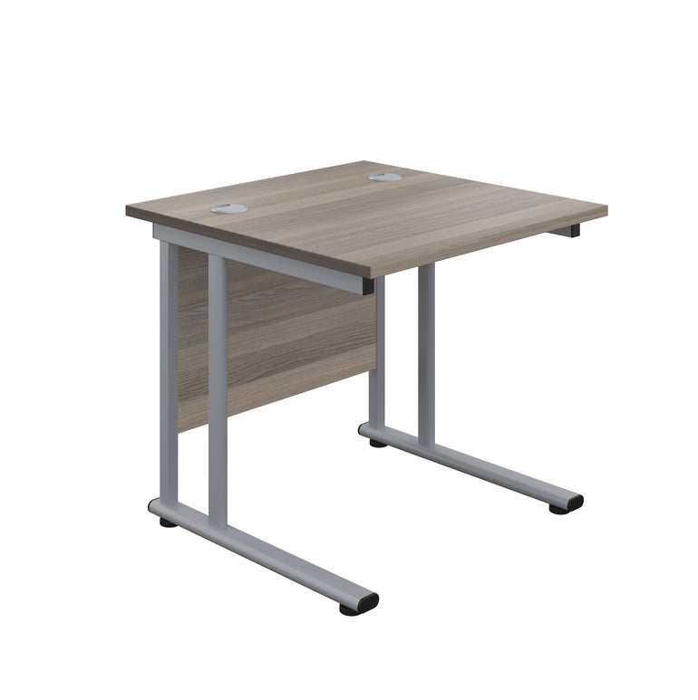 Twin Upright Straight 800mm Desk