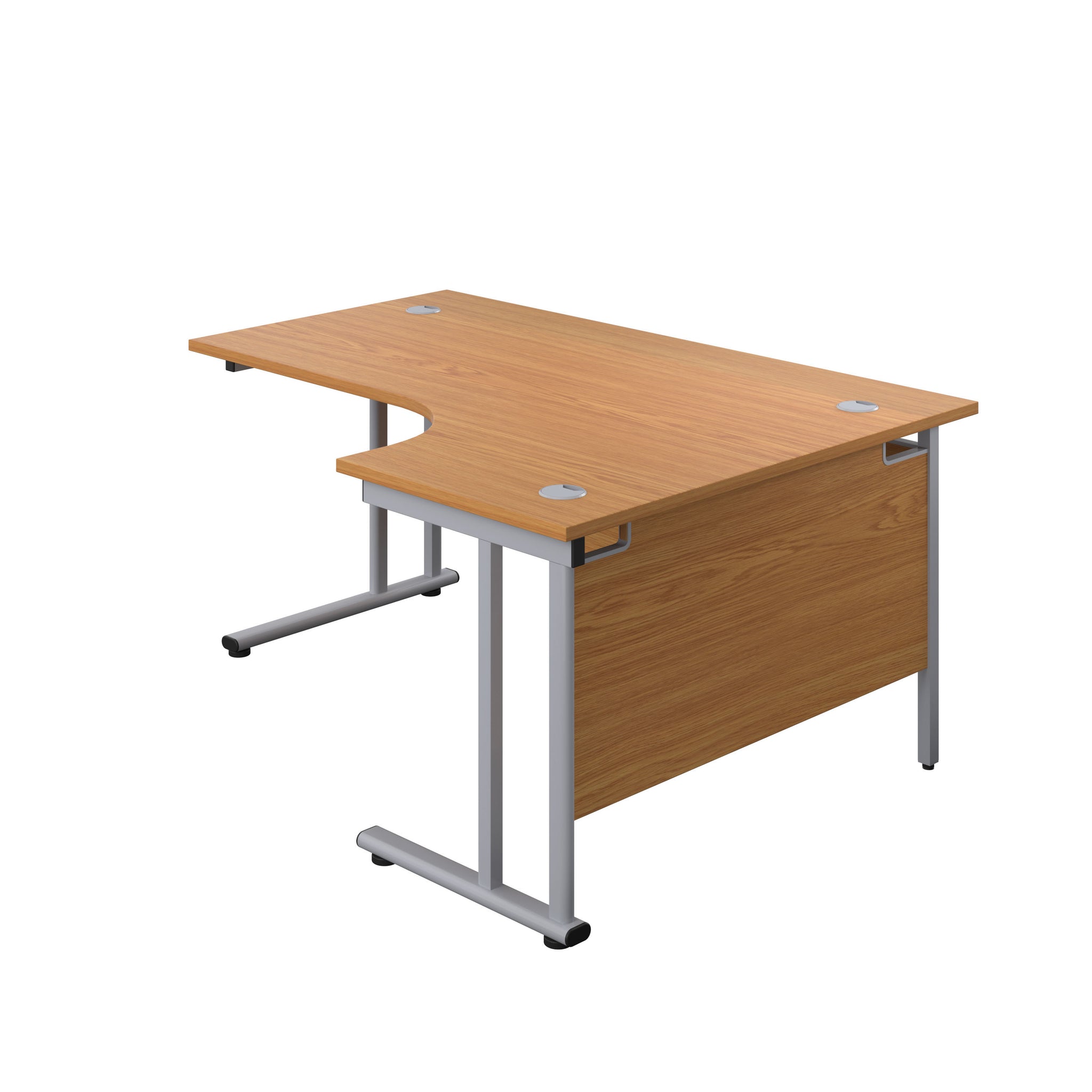 Twin Upright Right Hand 1800mm Crescent Desk