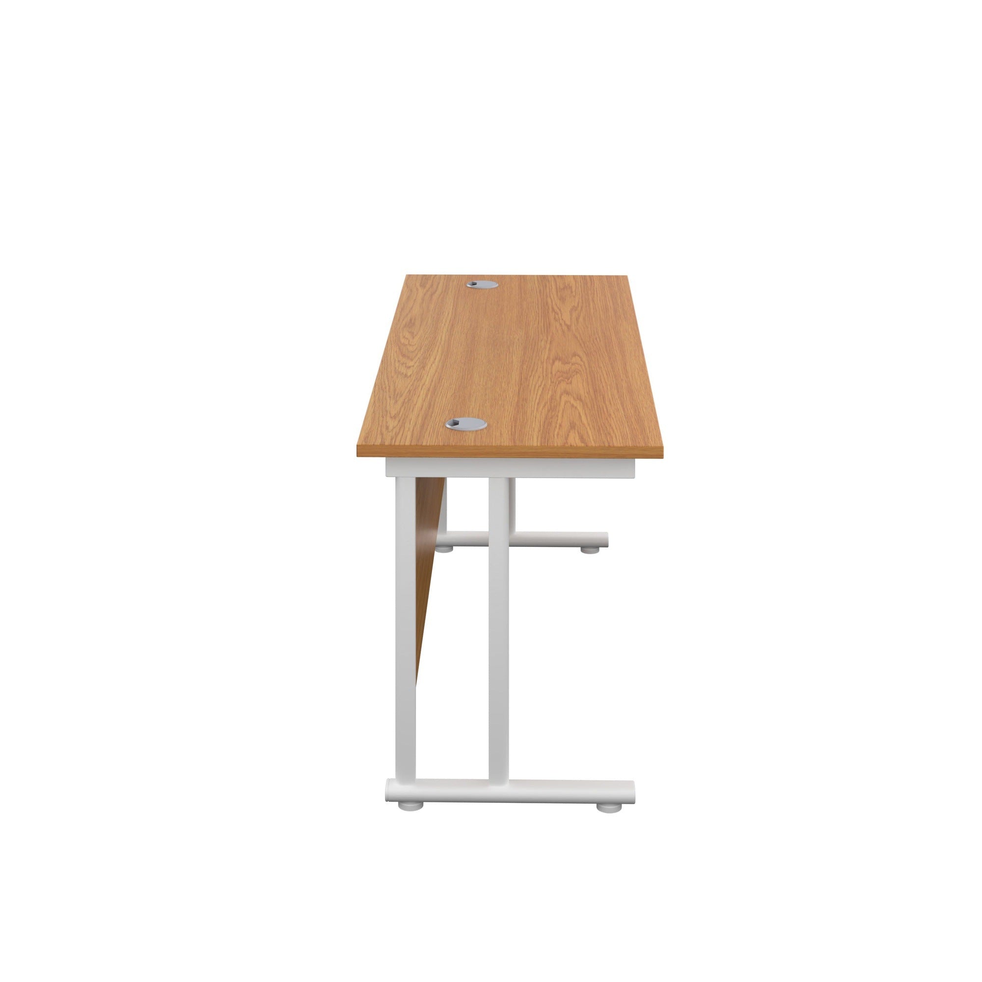 Twin Upright Straight 1200mm Slim Desk