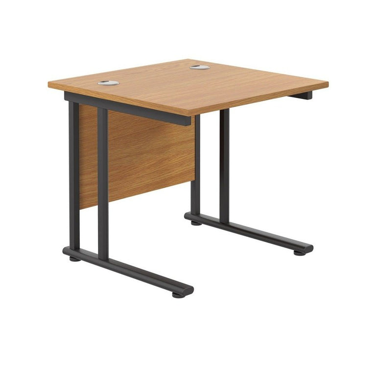 Twin Upright Straight 800mm Desk