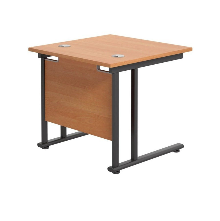 Twin Upright Straight 800mm Desk