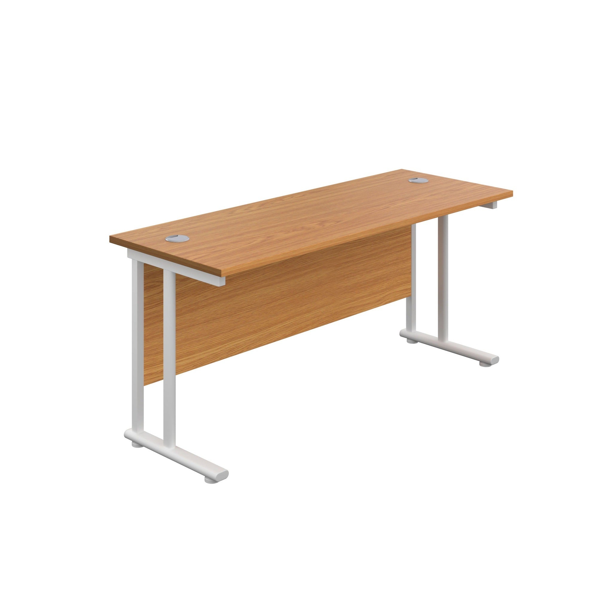 Twin Upright Straight 1800mm Slim Desk