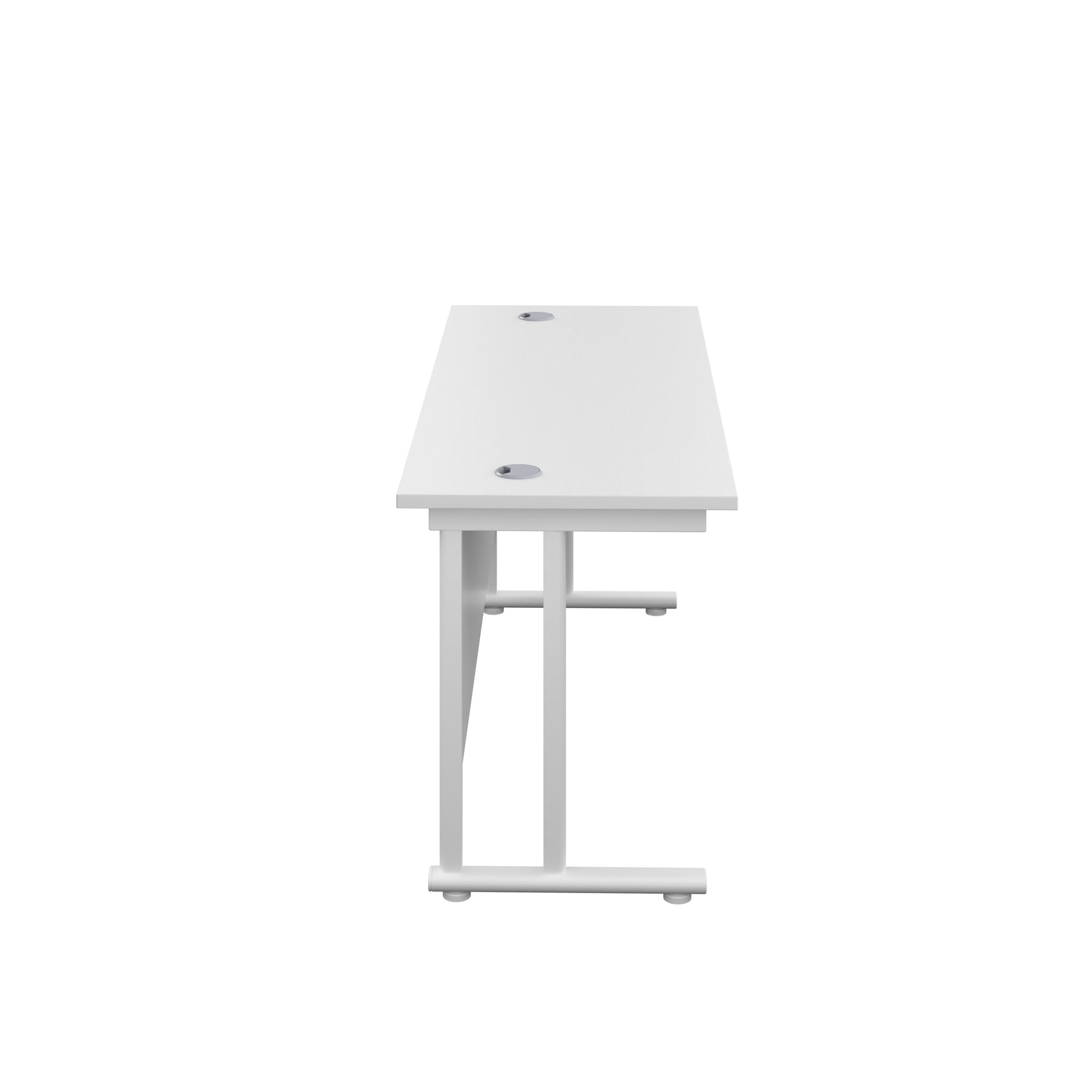 Twin Upright Straight 1200mm Slim Desk