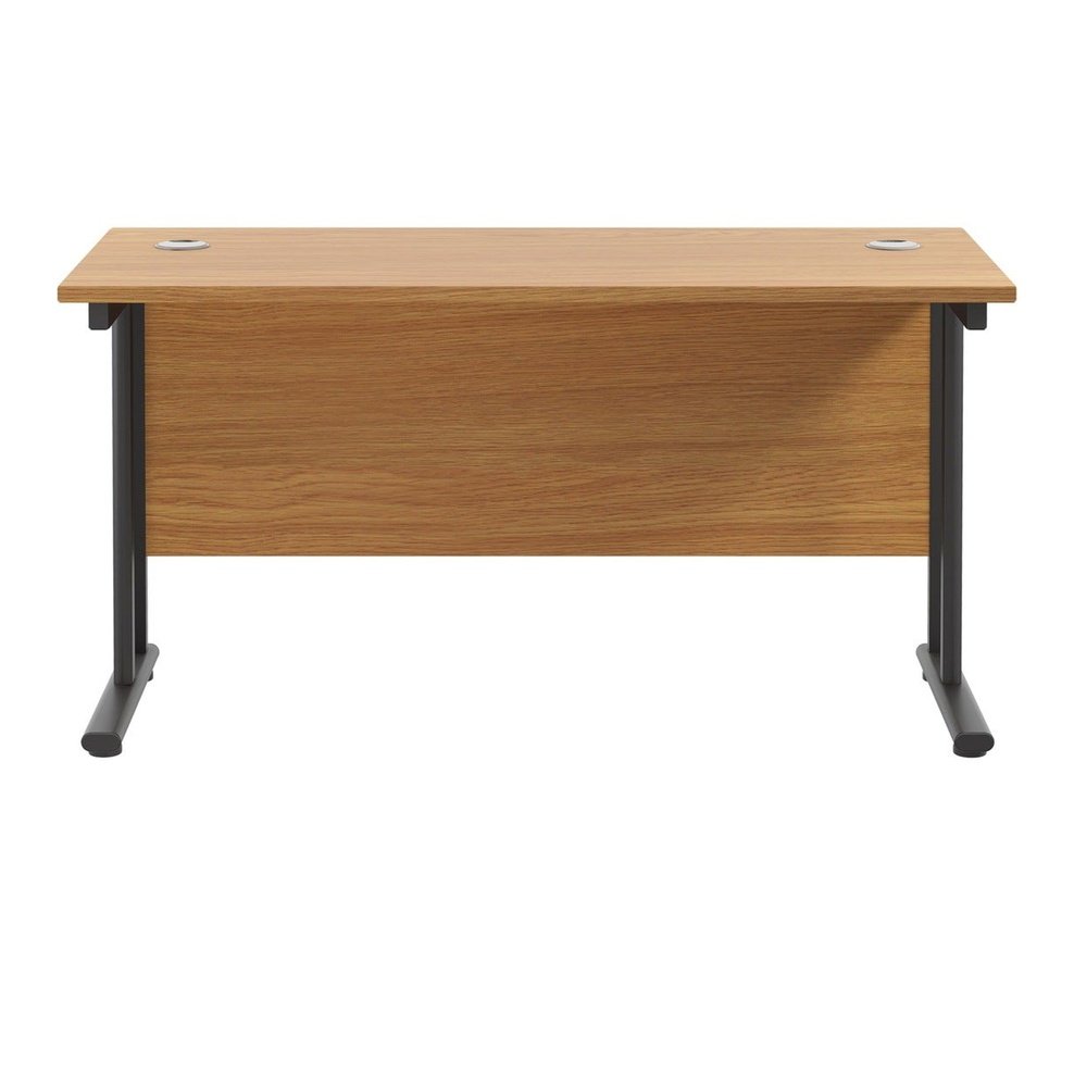 Twin Upright Straight 1200mm Slim Desk