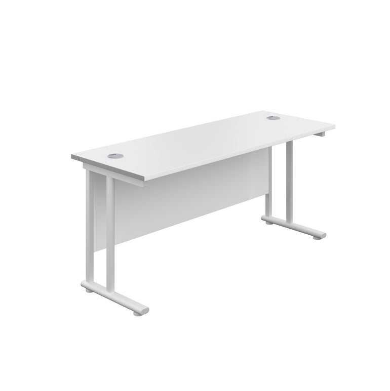 Twin Upright Straight 1600mm Desk