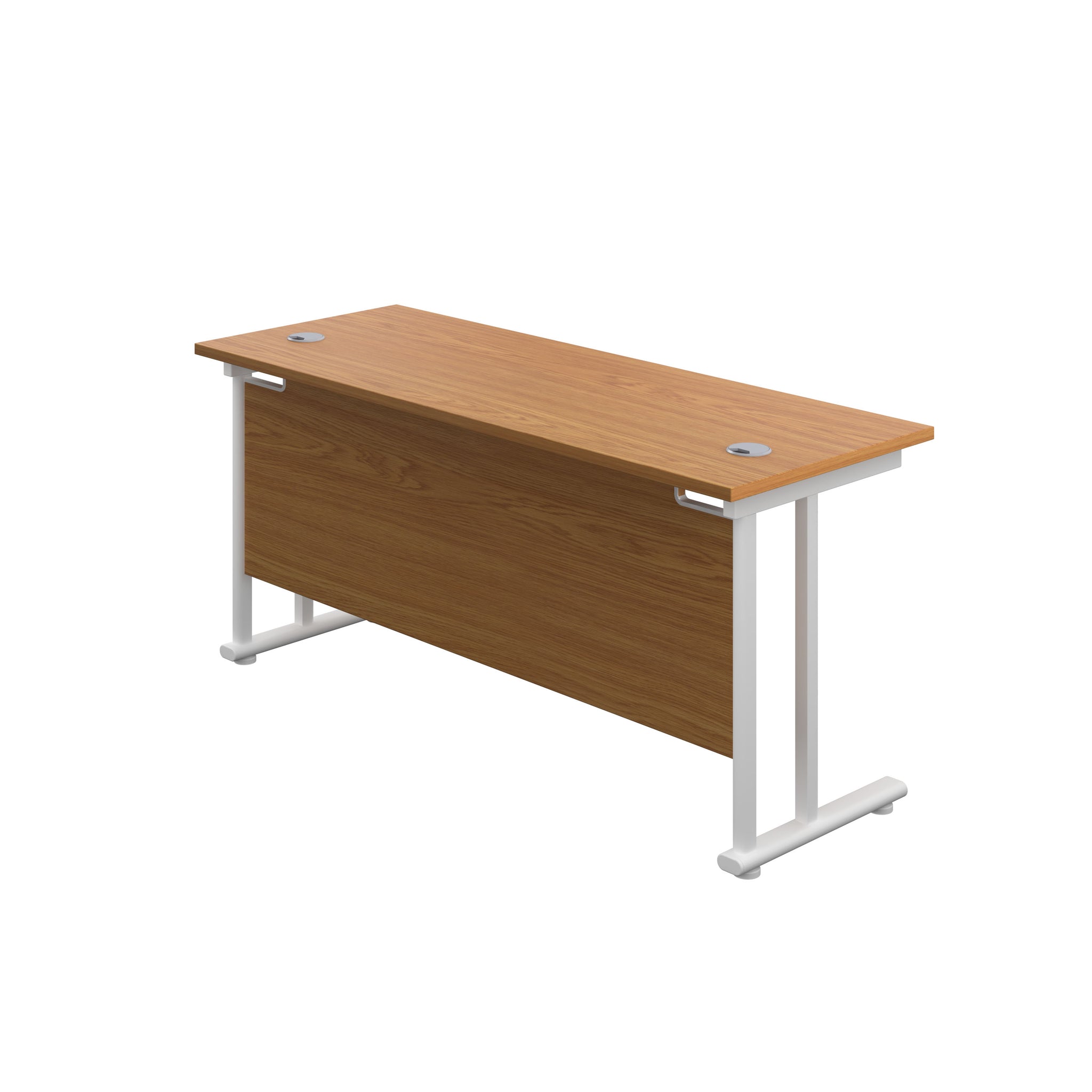 Twin Upright Straight 1200mm Slim Desk