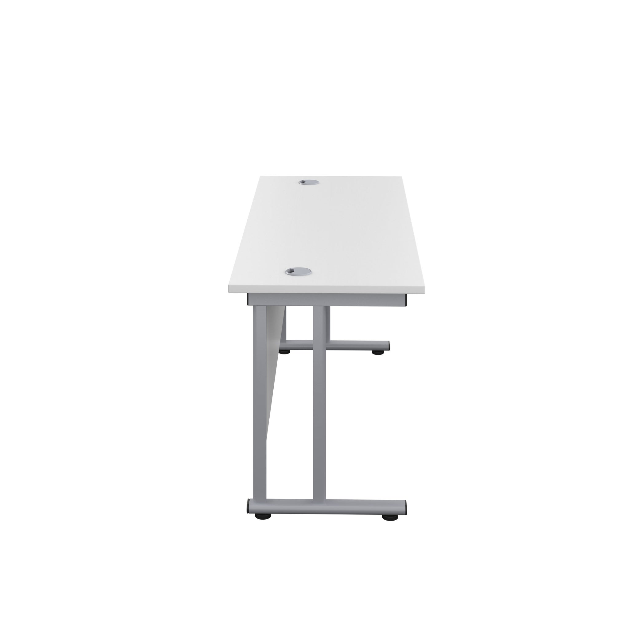 Twin Upright Straight 1200mm Slim Desk