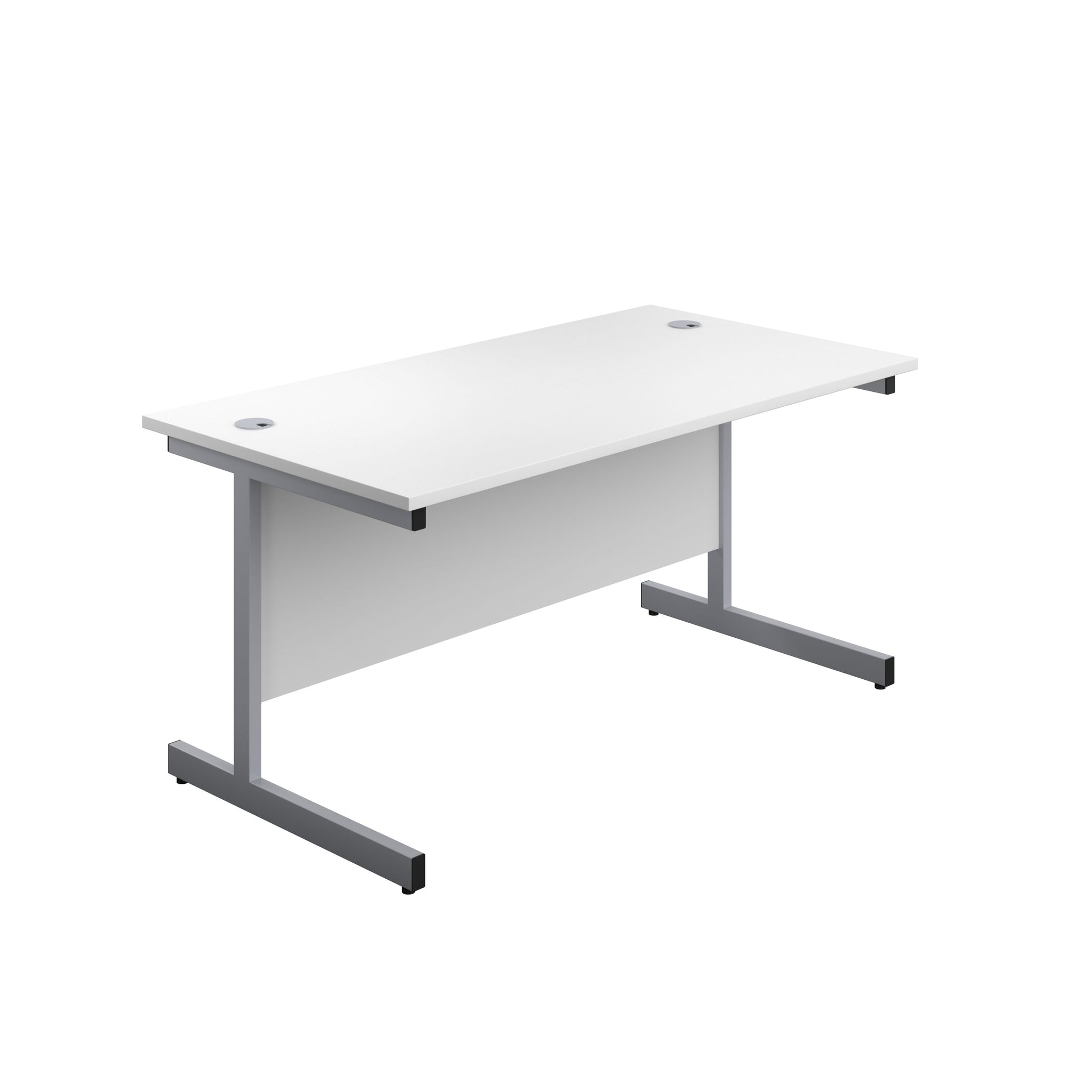 Single Upright Straight 1400mm Desk & Mobile Pedestal