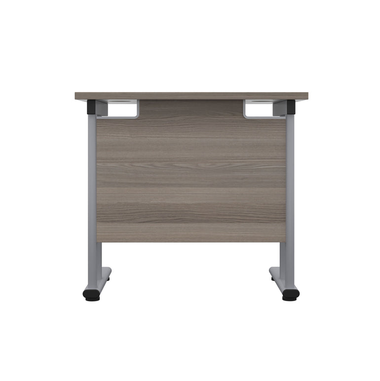 Twin Upright Straight 800mm Slim Desk