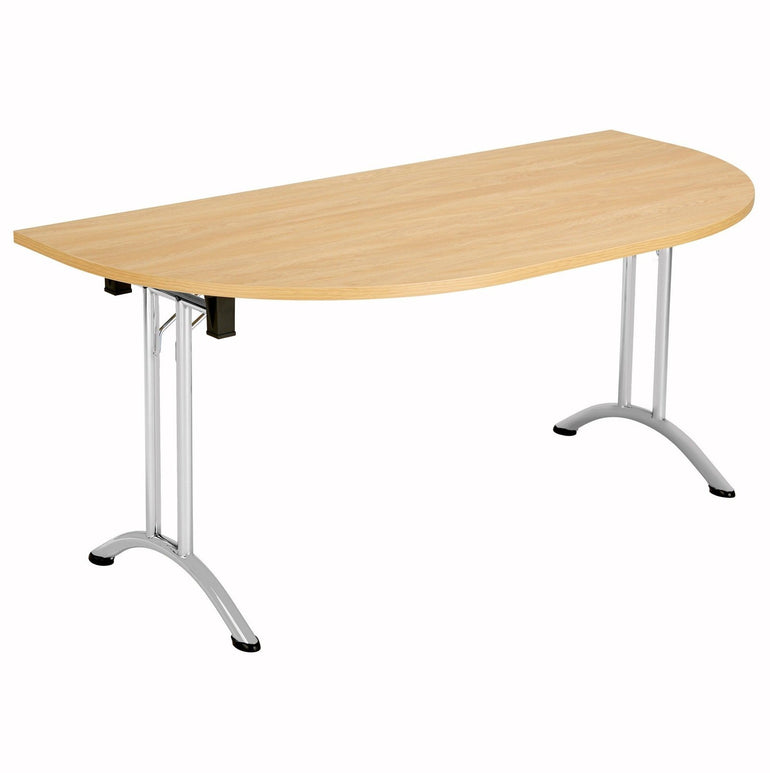 One Union D-End Folding Table