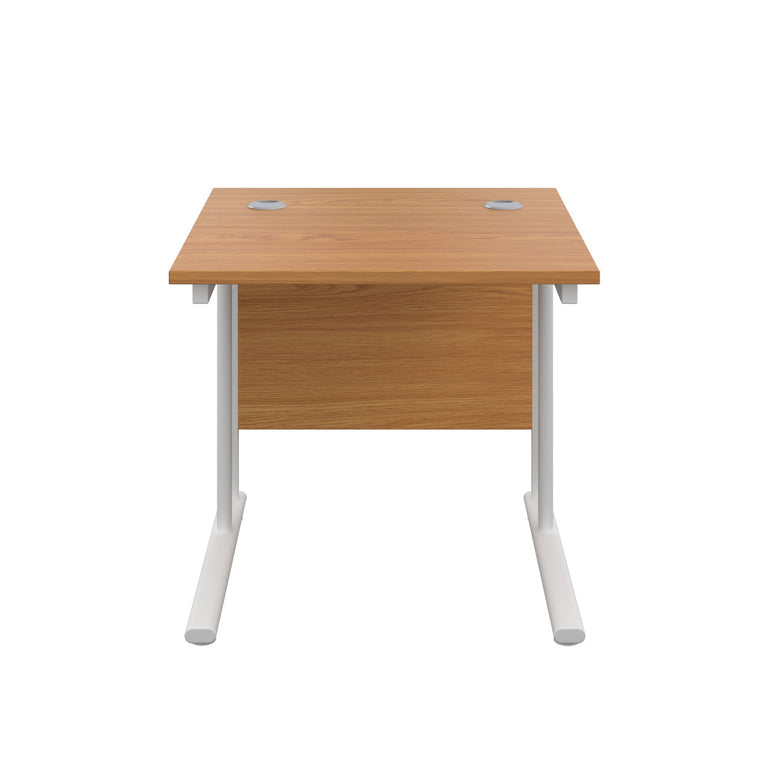 Twin Upright Straight 800mm Desk