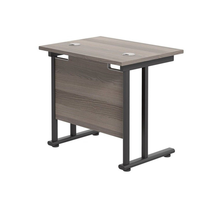 Twin Upright Straight 800mm Slim Desk