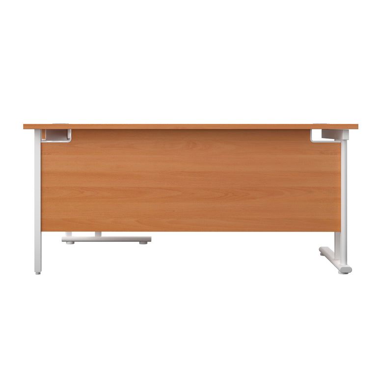 Twin Upright Right Hand 1800mm Crescent Desk