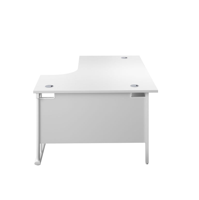 Twin Upright Right Hand 1800mm Crescent Desk