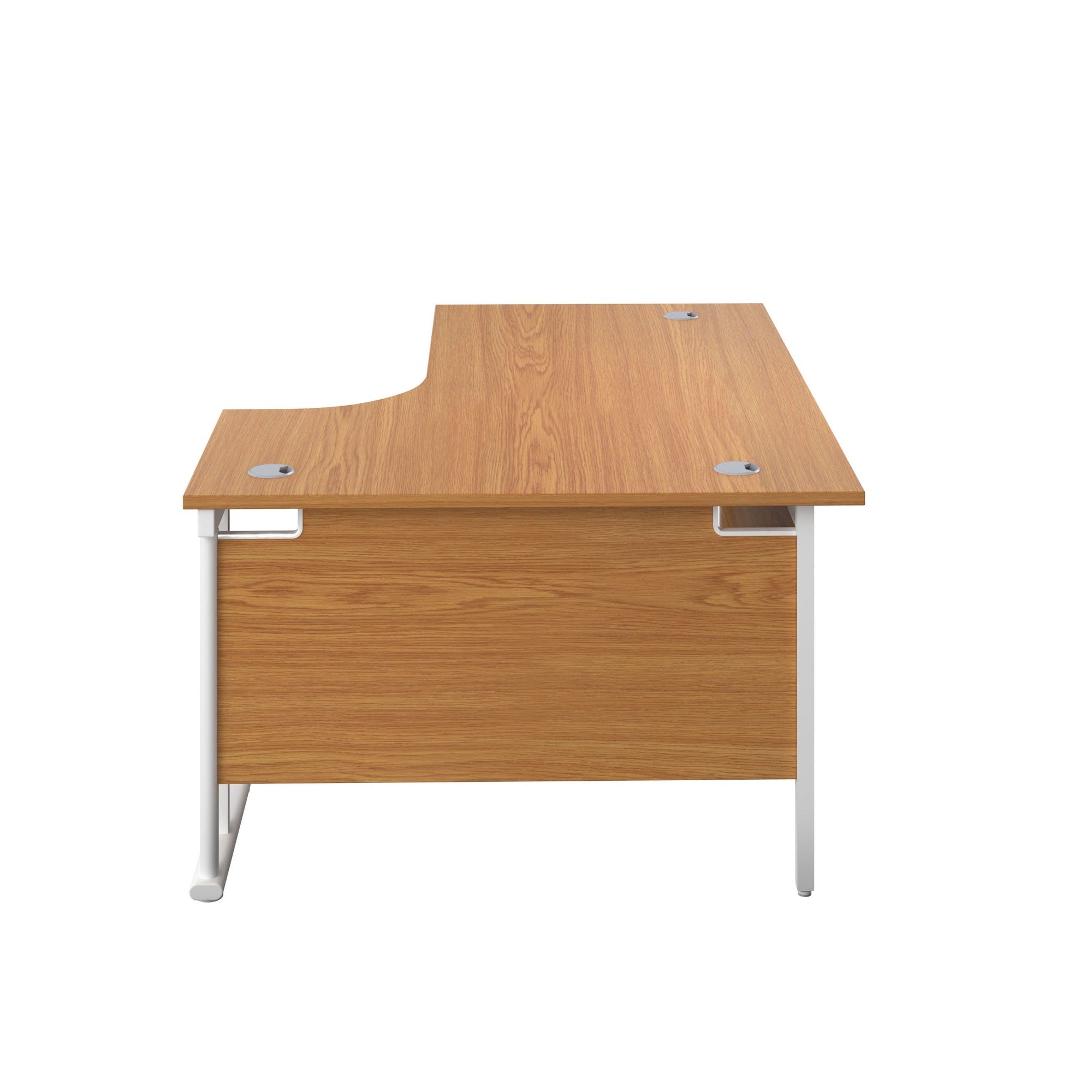 Twin Upright Right Hand 1800mm Crescent Desk