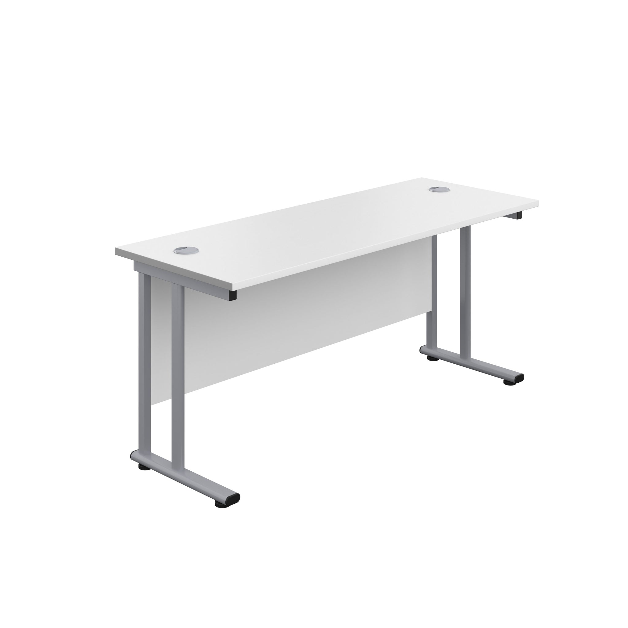 Twin Upright Straight 1800mm Slim Desk